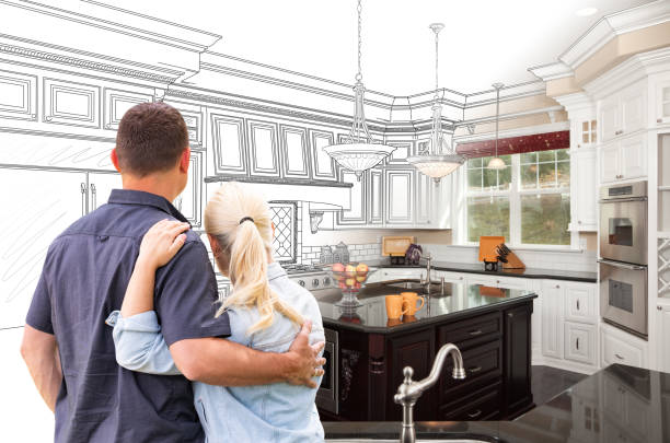Custom kitchen cabinets installed in a Croydon home